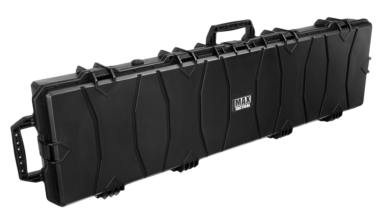 MAX Tactical X-Large Hard Case Waffenkoffer / Trolley 139 x 40 x 14,5 cm Waben-Schaumstoff schwarz Bild 1