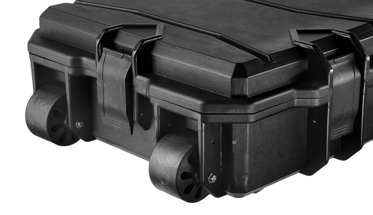 MAX Tactical X-Large Hard Case Waffenkoffer / Trolley 139 x 40 x 14,5 cm Waben-Schaumstoff schwarz Bild 1