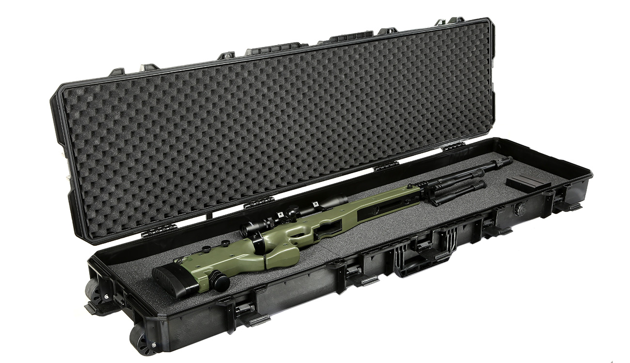 MAX Tactical X-Large Hard Case Waffenkoffer / Trolley 139 x 40 x 14,5 cm PnP-Schaumstoff schwarz Bild 4
