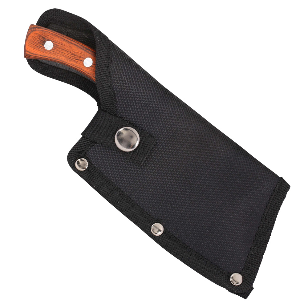 Wartech Jagd Messer mit Holzgriff inkl. Nylonscheide braun Bild 1