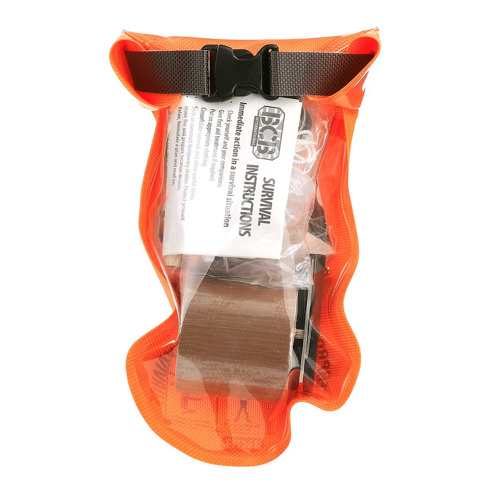 BCB Adventure Survival Kit 21 tlg. wasserdicht orange Bild 1