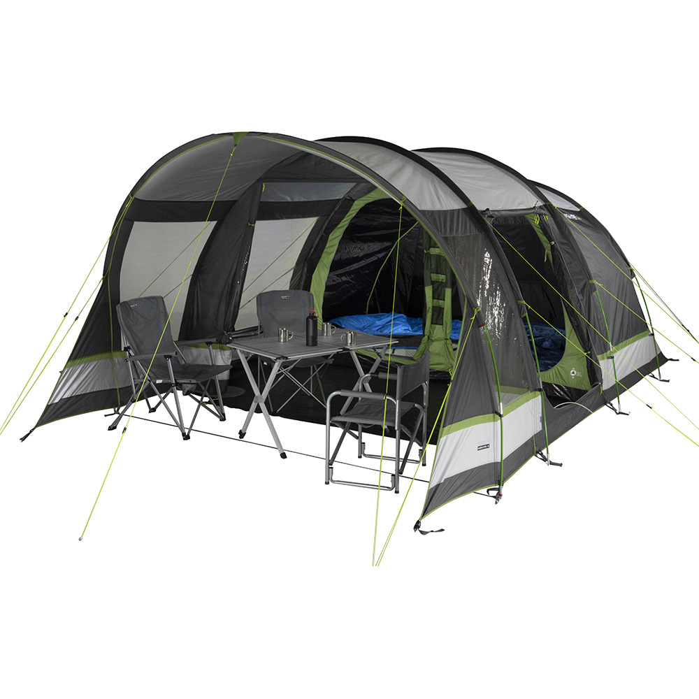 High Peak Zelt Garda 5.0 hellgrau fr max. 5 Personen