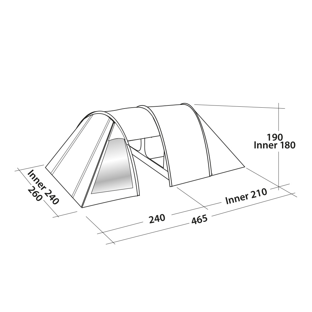 Easy Camp Kuppelzelt Galaxy 400 Rustic Green fr max. 4 Personen Bild 1