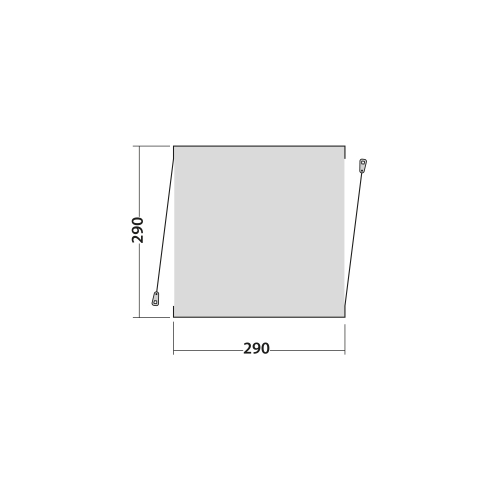 Easy Camp Kuppelzelt Daytent Stau- und Aufbewahrungszelt grau Bild 2