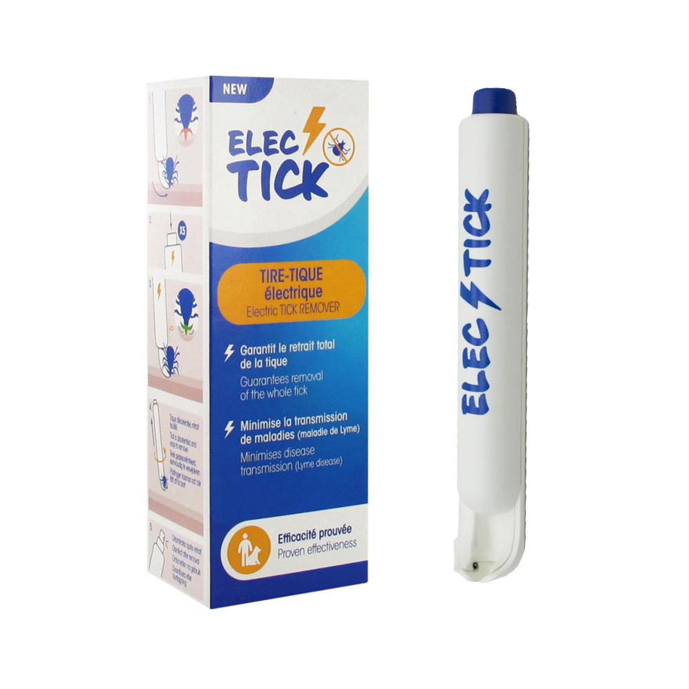 Elec Tick Zeckenzange wei