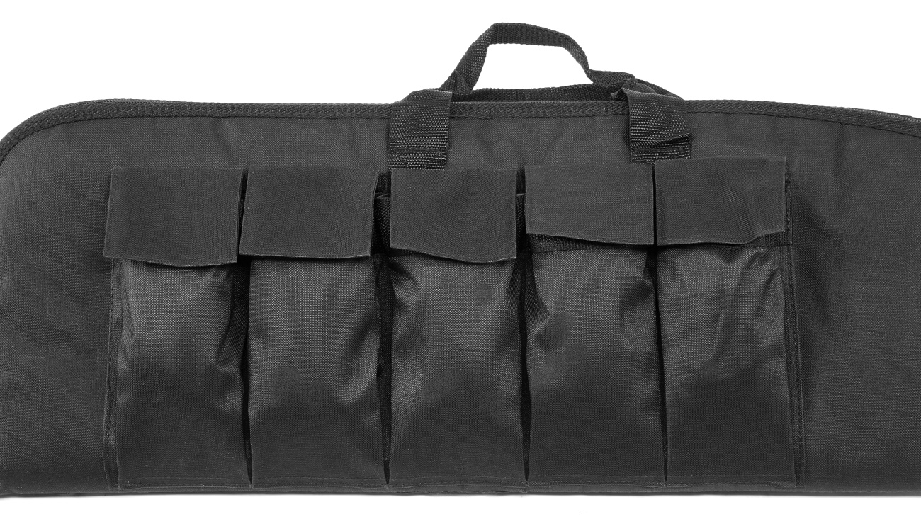 Gewehrtasche 110 cm mit 5 Magazintaschen schwarz Bild 4