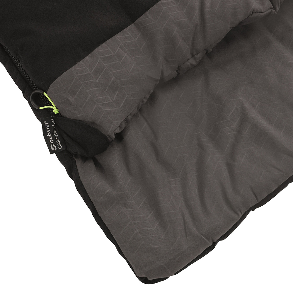 Outwell Deckenschlafsack Celebration Lux schwarz bis 195 cm Krpergre Bild 5