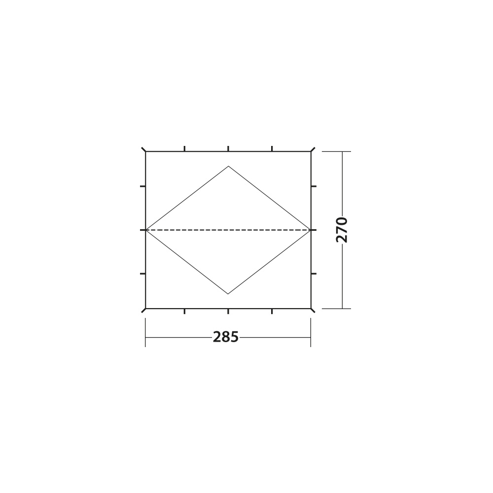 Robens Windscreen Tarp 285 x 270 cm khaki/oliv inkl. Gestänge Bild 2