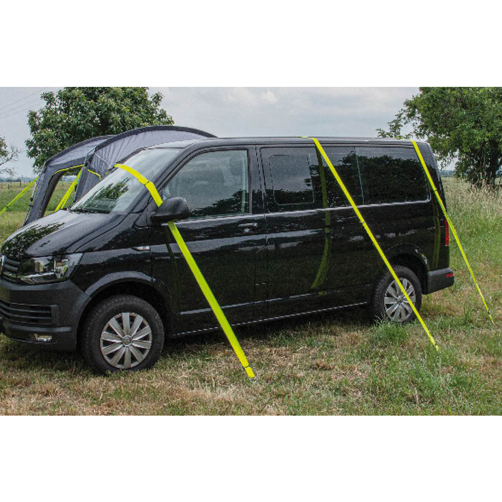 High Peak Busvorzelt Riva 2.0 freistehend grau/lime Bild 1