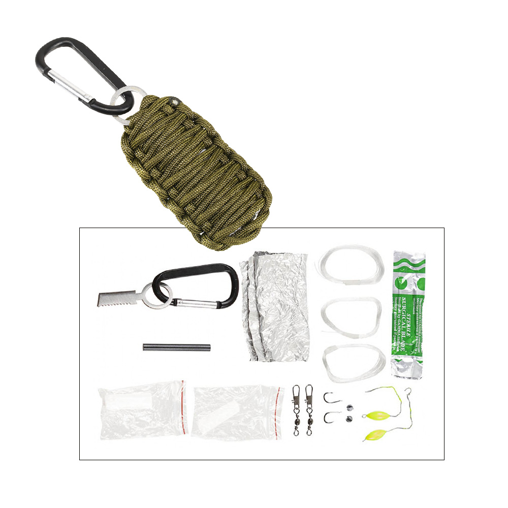 MFH Survival Set Parachute Cord oliv