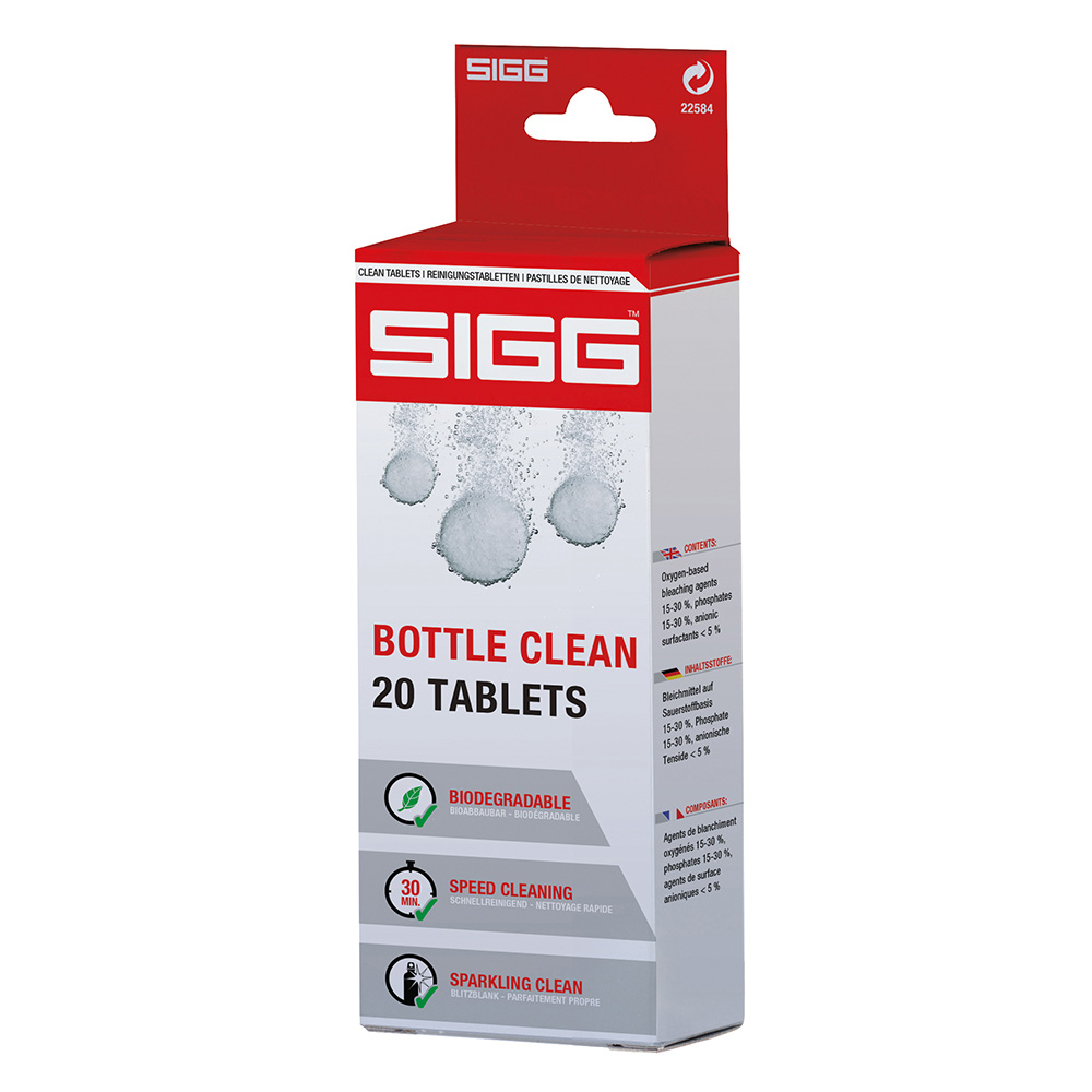 SIGG Reinigungstabletten Bottle Clean 20 Tabletten für Trinkflaschen/Trinkblasen