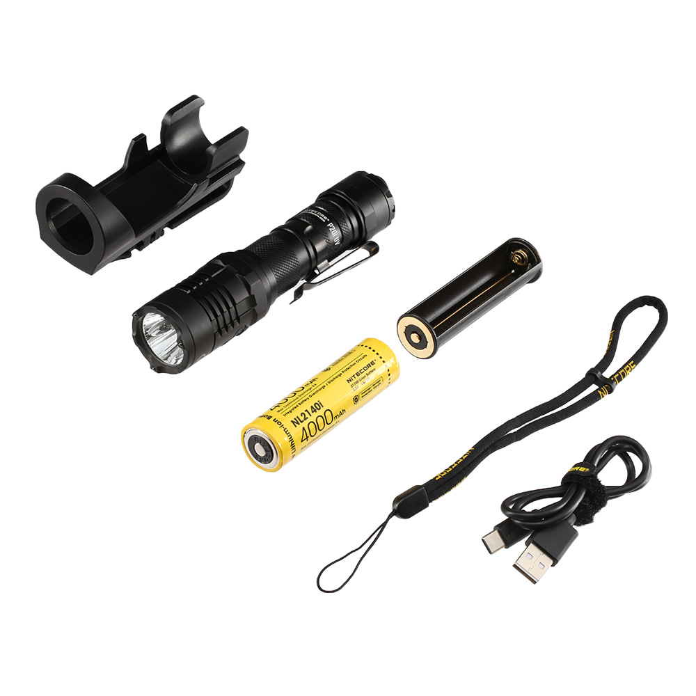 Nitecore LED-Taschenlampe P20i UV 1800 Lumen UV Licht inkl. Tactical Holster schwarz Bild 1