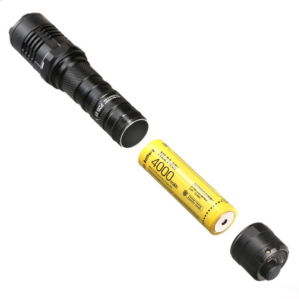 Nitecore LED-Taschenlampe P20i UV 1800 Lumen UV Licht inkl. Tactical Holster schwarz Bild 1