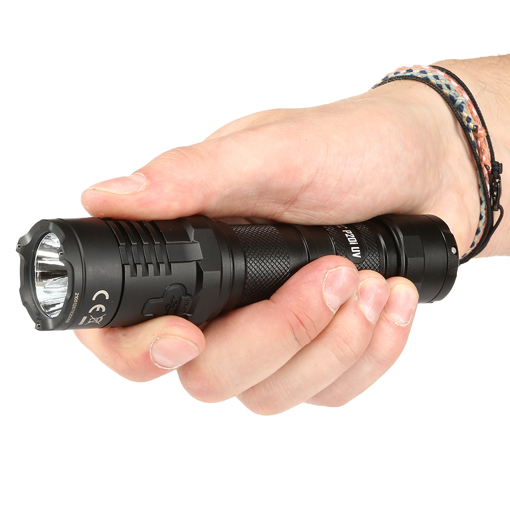 Nitecore LED-Taschenlampe P20i UV 1800 Lumen UV Licht inkl. Tactical Holster schwarz Bild 1