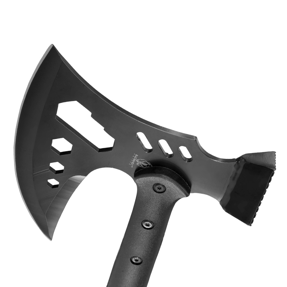 Buckshot Knives Survival Axt Tomahawk mit Tools inkl. Nylontasche schwarz Bild 1