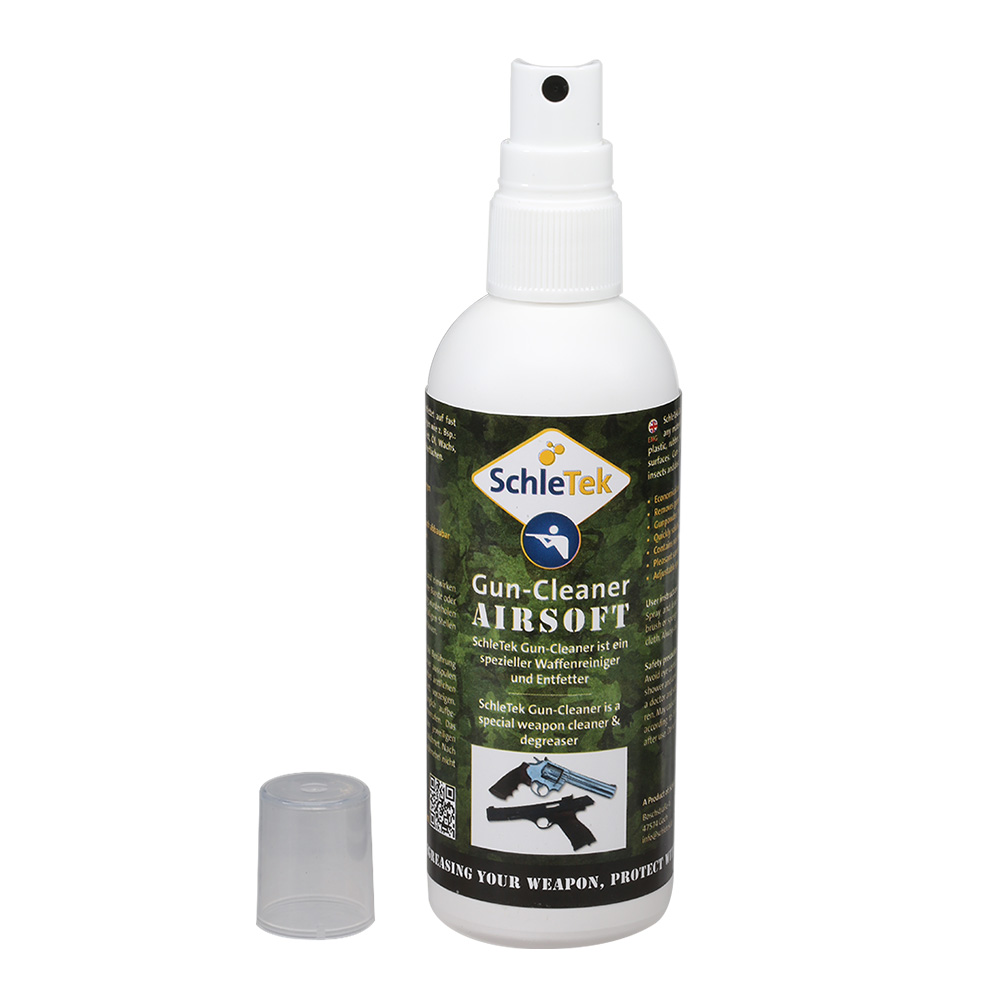 SchleTek Airsoft Gun Cleaner Spezieller Reiniger / Entfetter Pumpspray 150ml