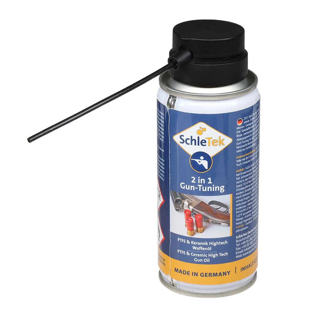 SchleTek 2 in 1 Gun Tuning Hightech Waffenpflege Spray 100ml Bild 1