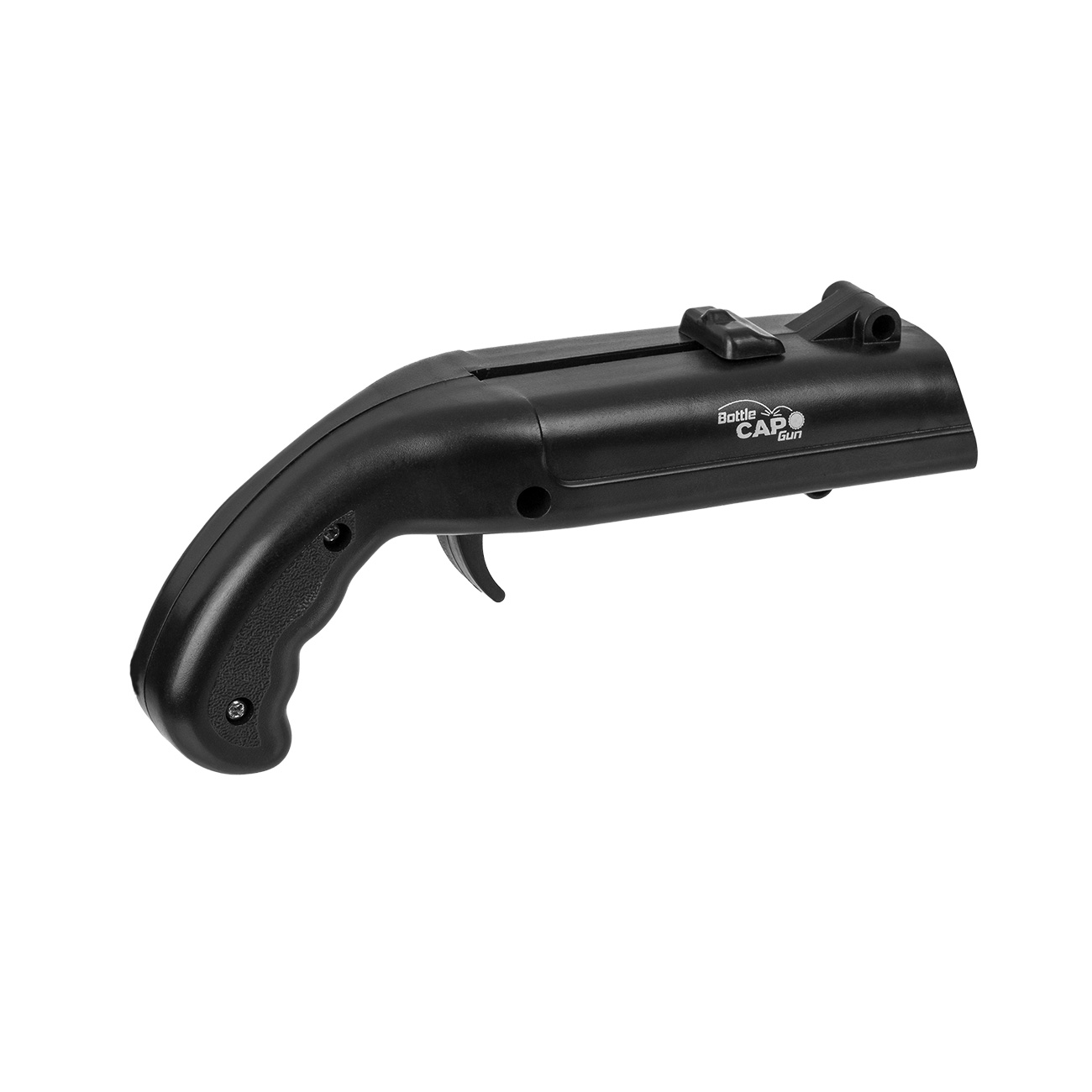 Flaschenffner und Kronkorken-Pistole Bottle Cap Gun schwarz Bild 1