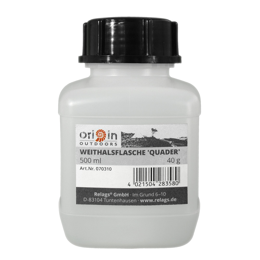 Origin Outdoors Weithalsflasche Quader 500 ml transparent