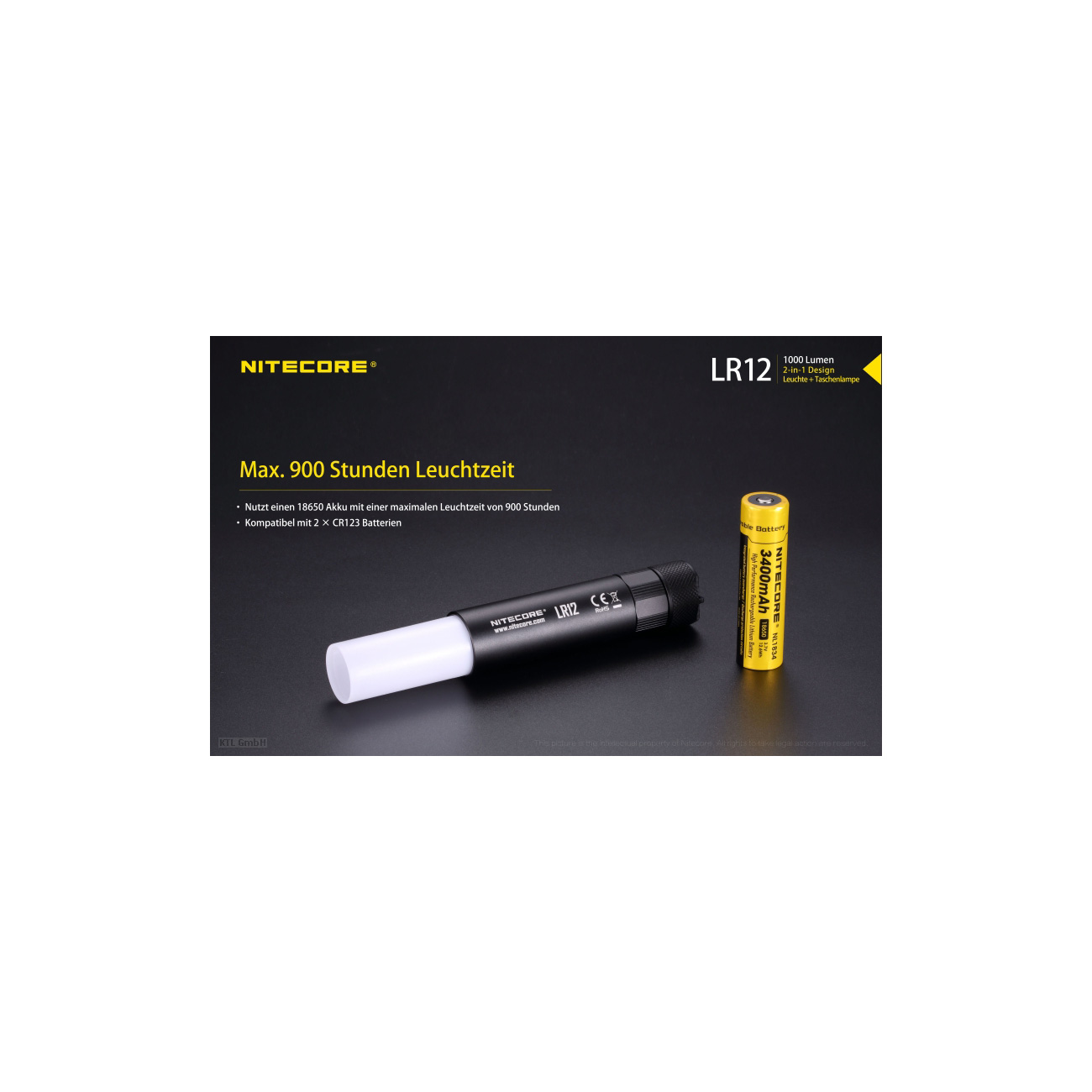 Nitecore Camping-Laterne LR12 1000 Lumen Bild 1