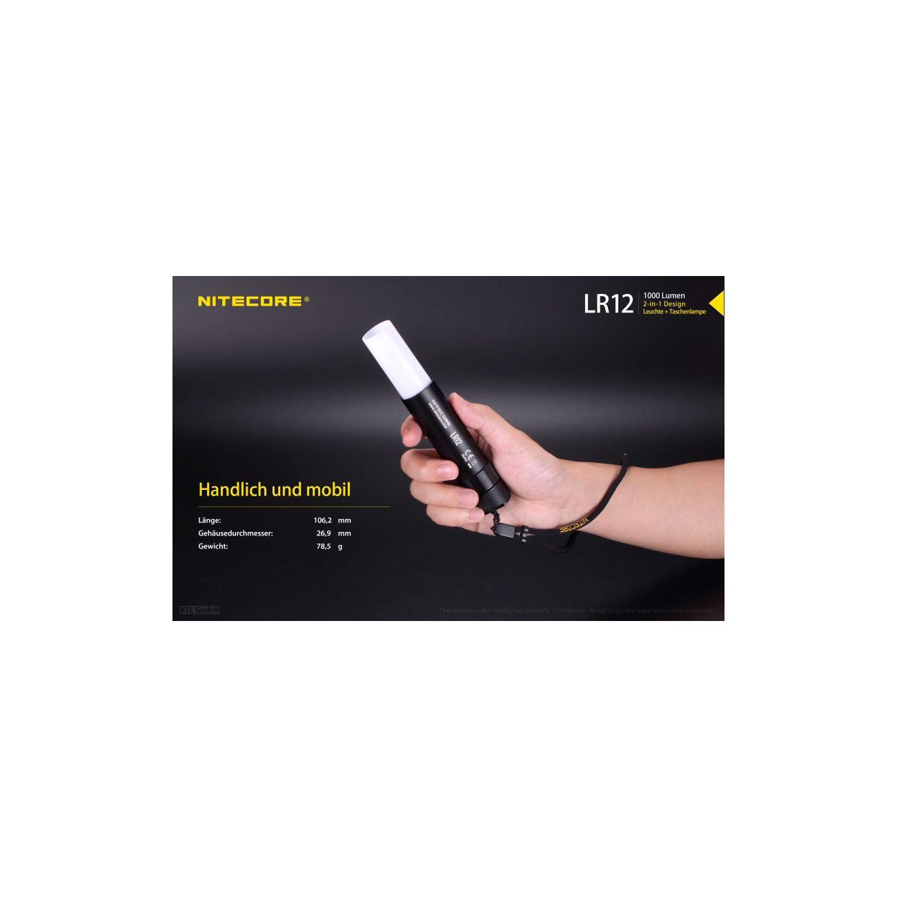 Nitecore Camping-Laterne LR12 1000 Lumen Bild 1