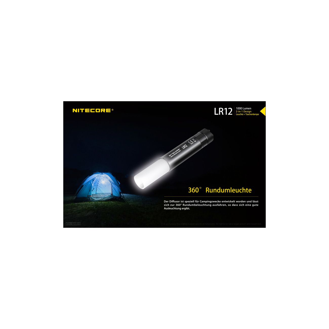 Nitecore Camping-Laterne LR12 1000 Lumen Bild 1