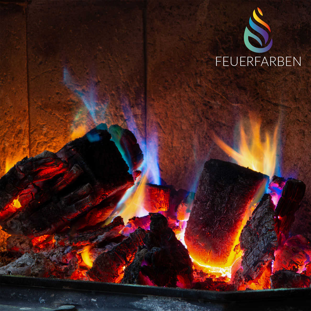 Feuerfarben Pulver 250g für bunte Flammen in Feuerschale, Lagerfeuer