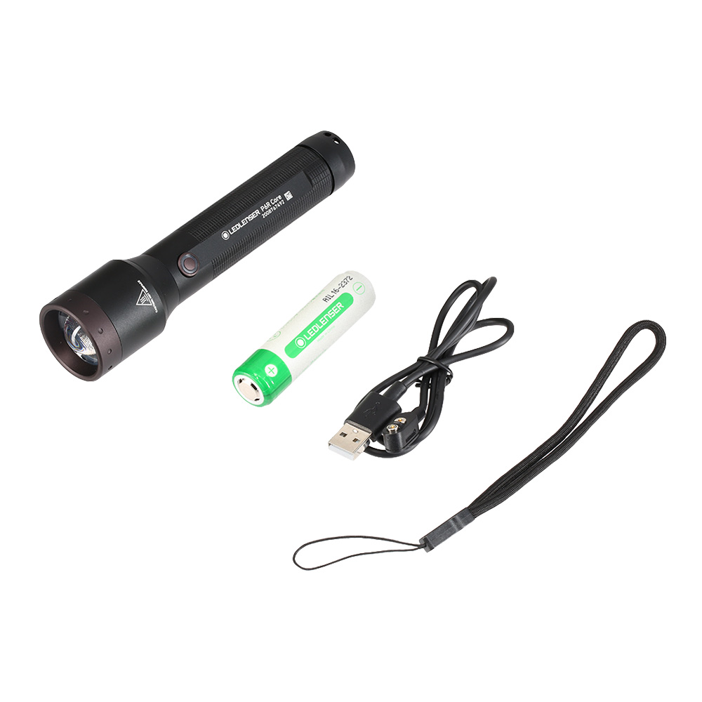 LED Lenser LED-Taschenlampe P6R Core 900 Lumen inkl. Handschlaufe, Akku schwarz Bild 4