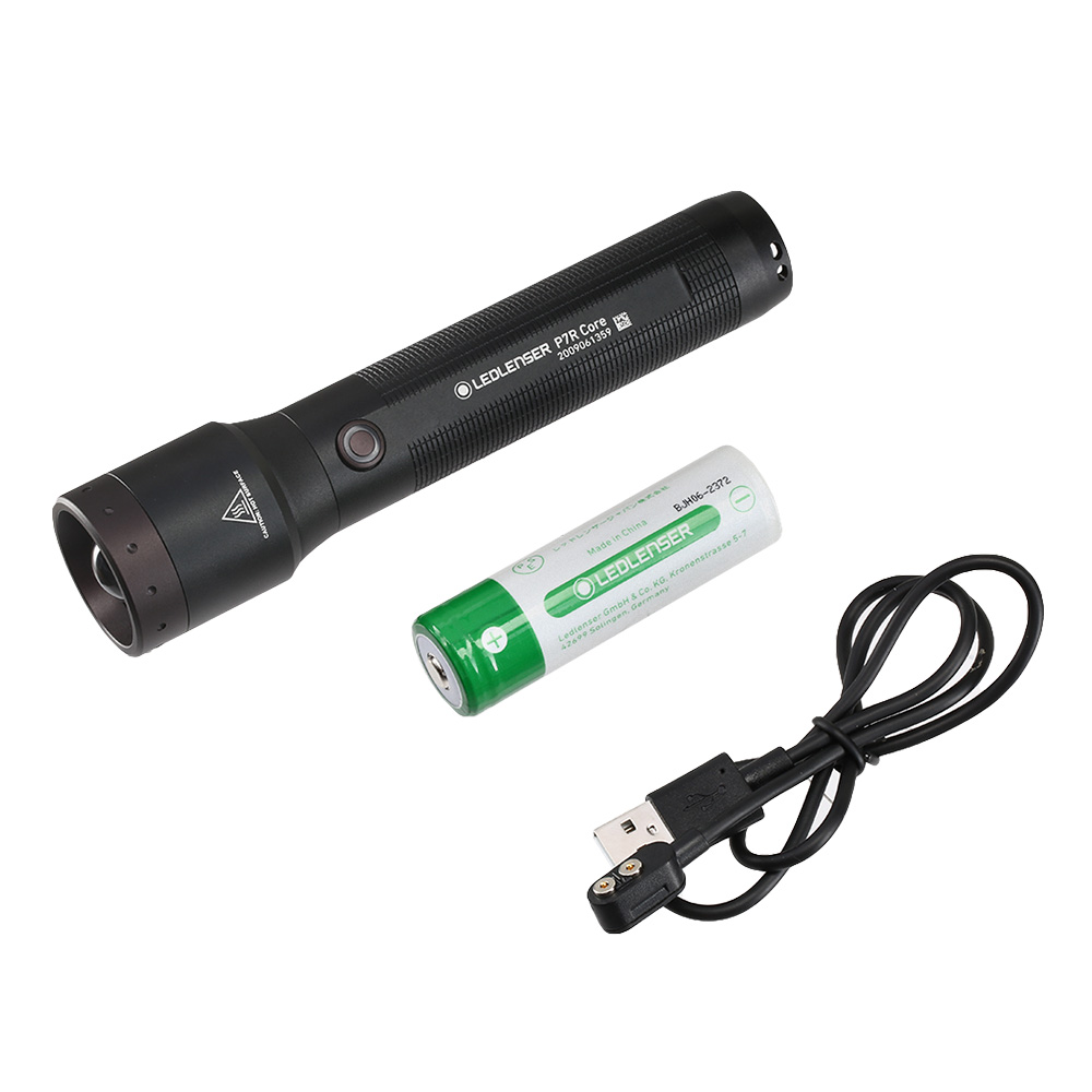 LED Lenser LED-Taschenlampe P7R Core 1400 Lumen inkl. Handschlaufe, Akku schwarz Bild 1