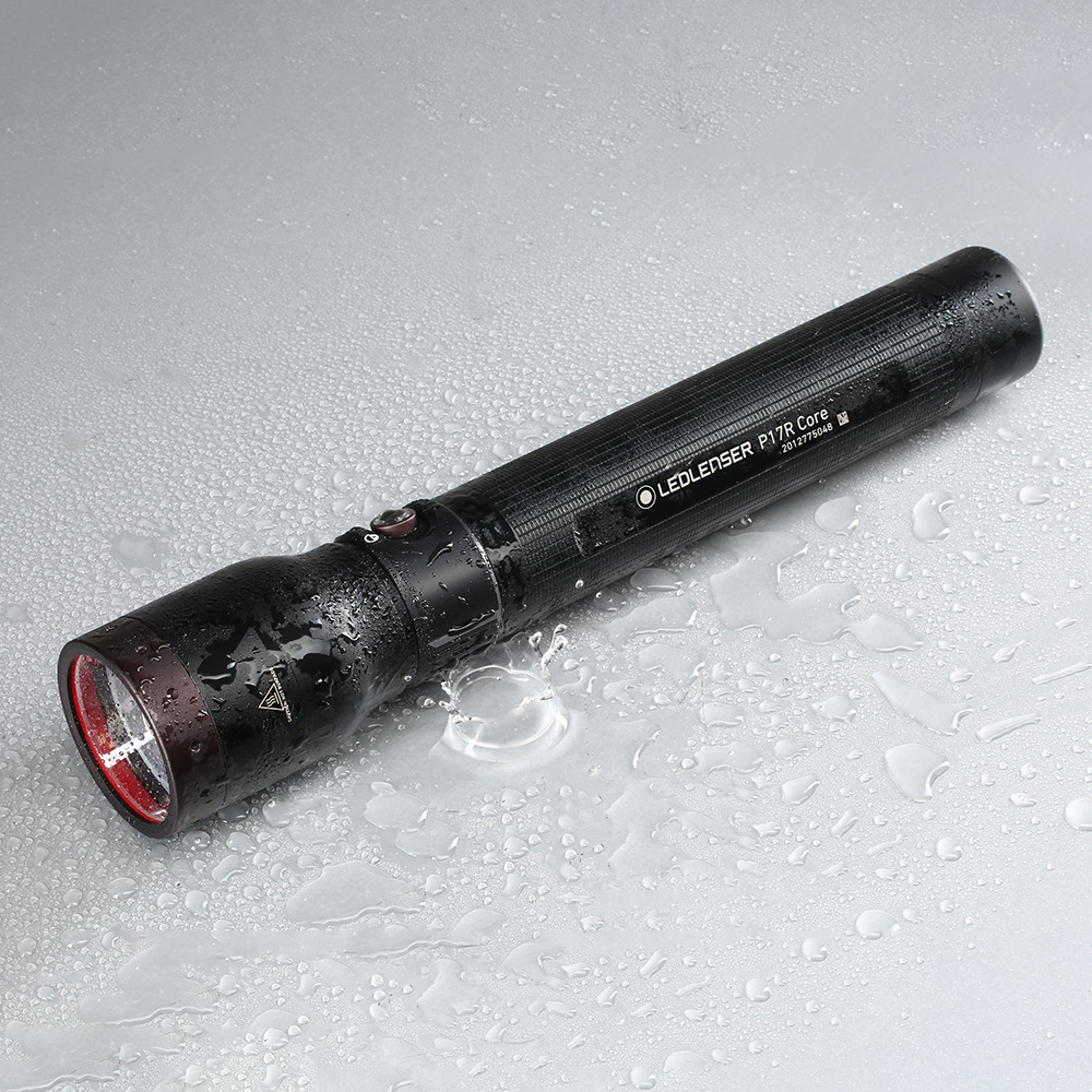 LED Lenser LED-Taschenlampe P17R Core 1200 Lumen inkl. Wand- und Gürtelhalterung schwarz Bild 1