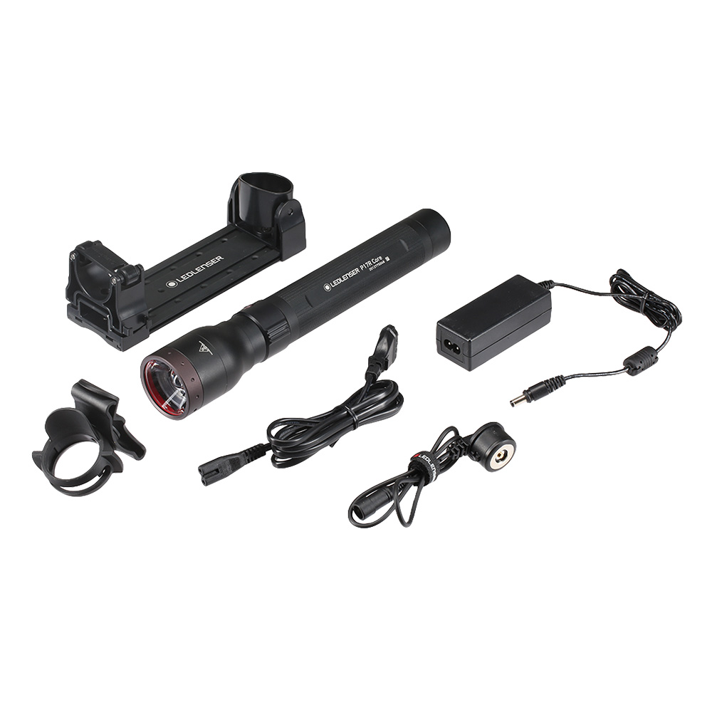 LED Lenser LED-Taschenlampe P17R Core 1200 Lumen inkl. Wand- und Grtelhalterung schwarz Bild 1