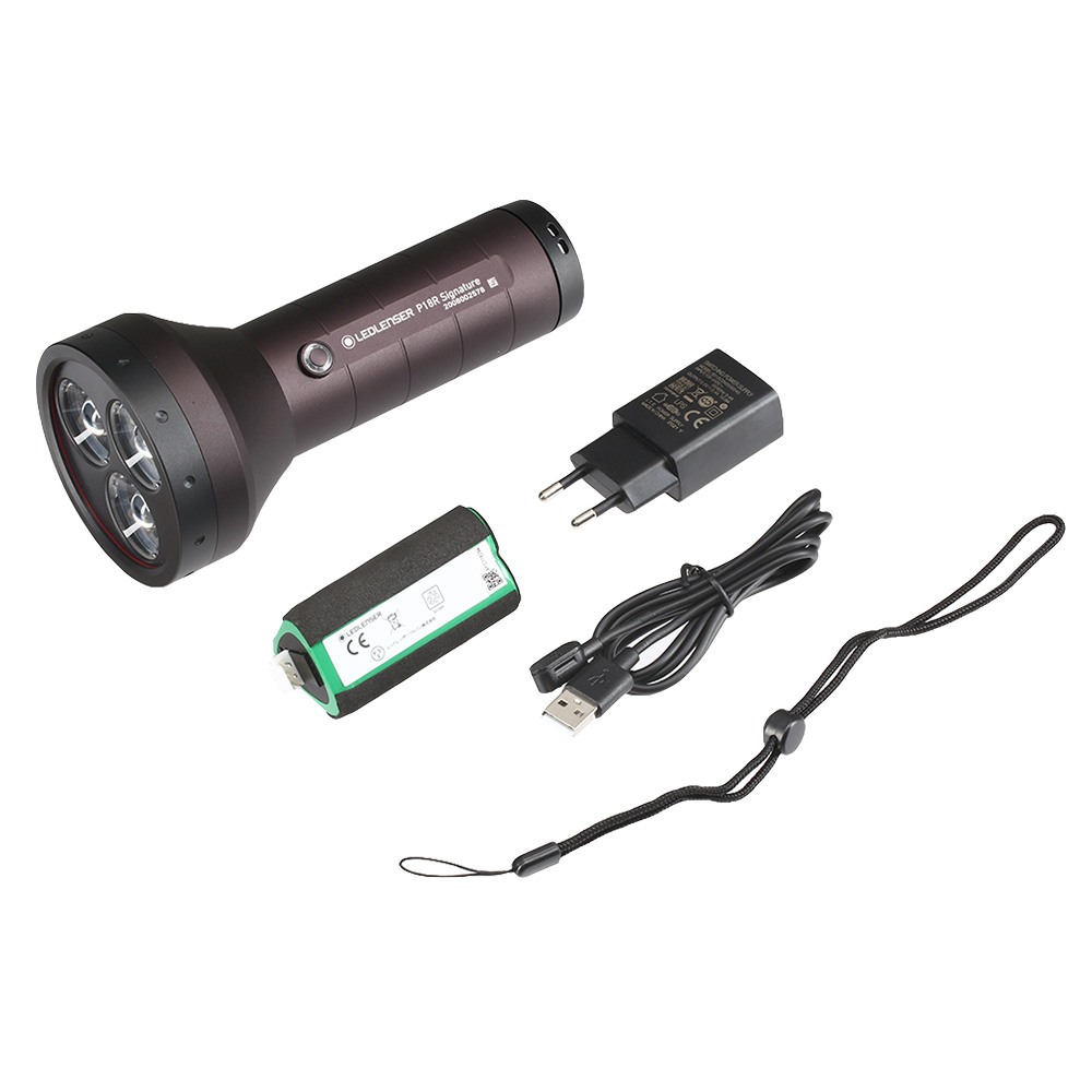 LED Lenser LED-Taschenlampe P18R Signature 4500 Lumen inkl. Akku schwarz Bild 1