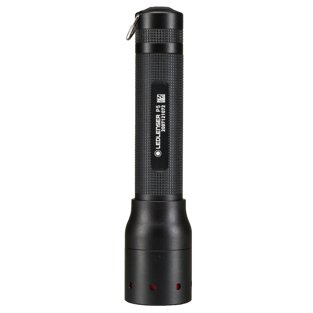 LED Lenser P5 Taschenlampe 140 Lumen schwarz inkl. Holster und Handschlaufe Bild 1