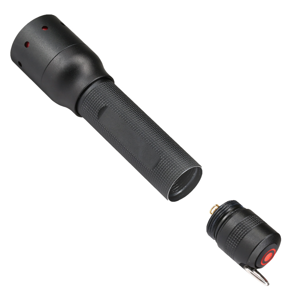 LED Lenser P5 Taschenlampe 140 Lumen schwarz inkl. Holster und Handschlaufe Bild 1