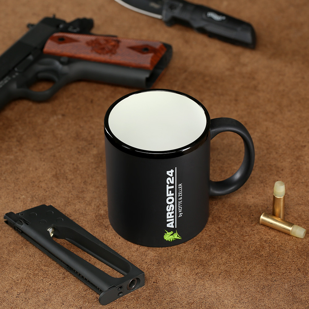 Airsoft 24 Tasse 300 ml schwarz matt Bild 1