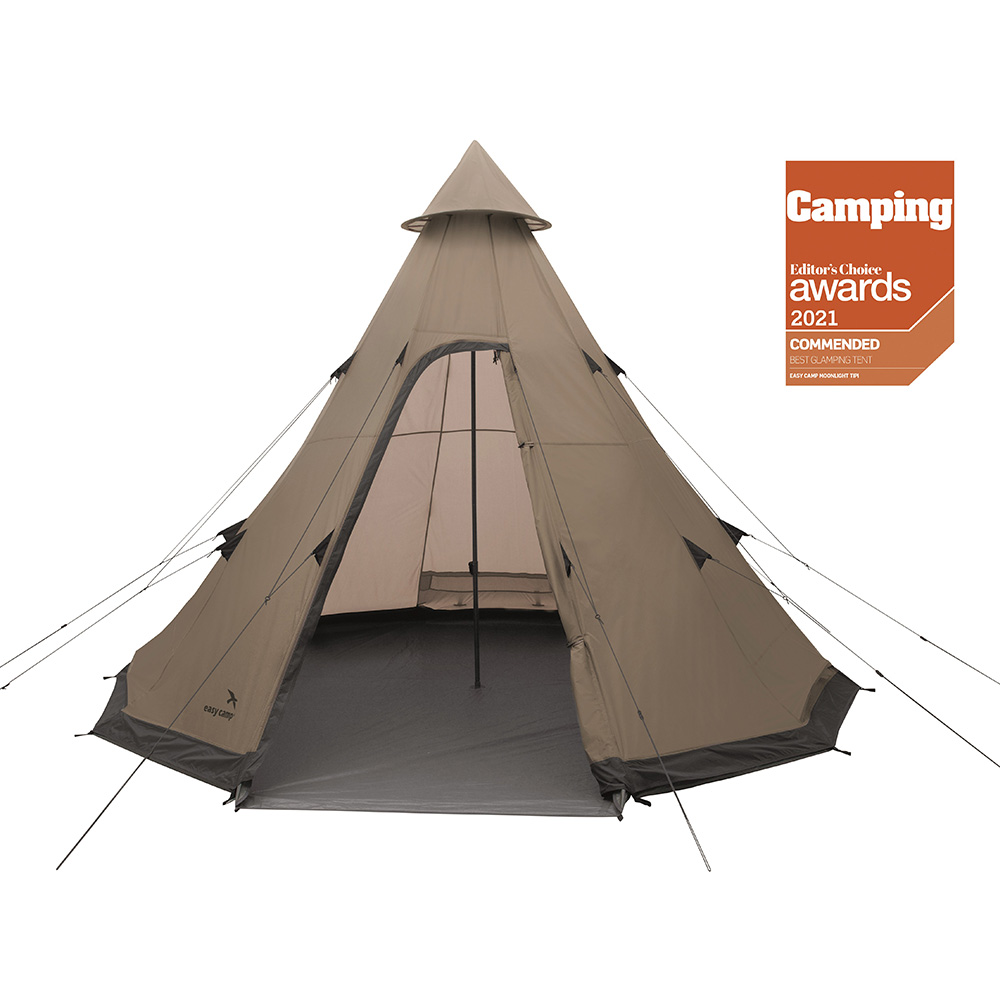 Easy Camp Familienzelt Moonlight Tipi fr max. 8 Personen grau/khaki