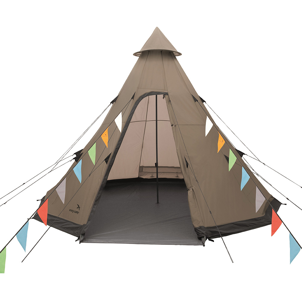 Easy Camp Familienzelt Moonlight Tipi fr max. 8 Personen grau/khaki Bild 11