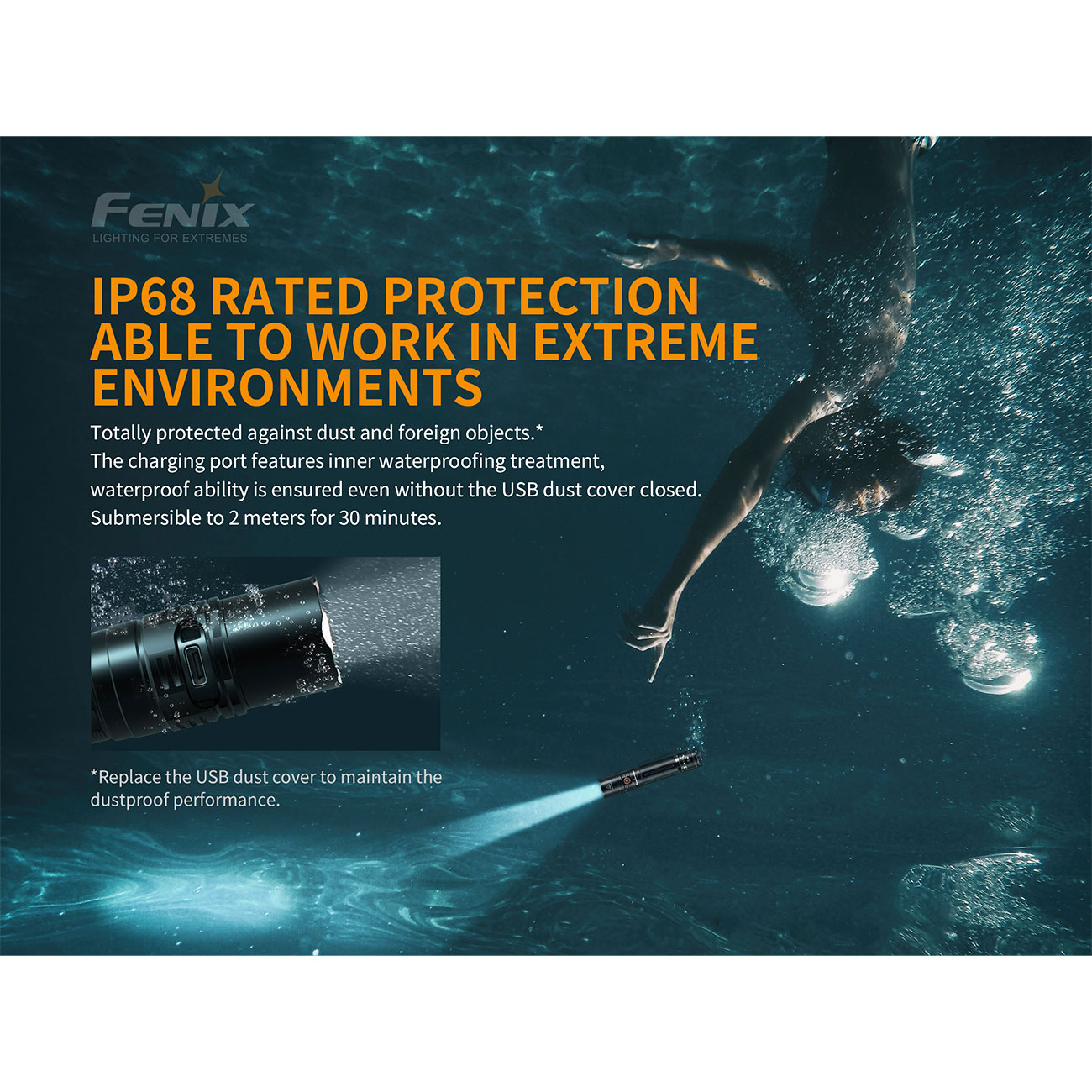 Fenix LED Taschenlampe PD36R 1600 Lumen Bild 1