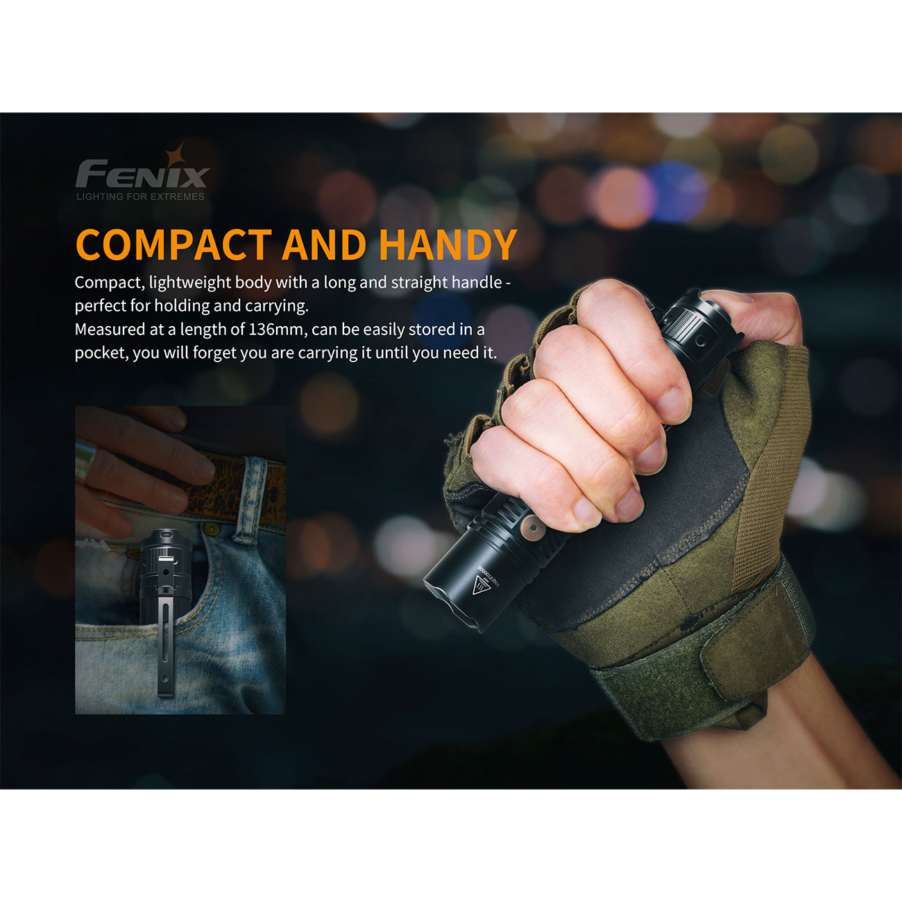 Fenix LED Taschenlampe PD36R 1600 Lumen Bild 1