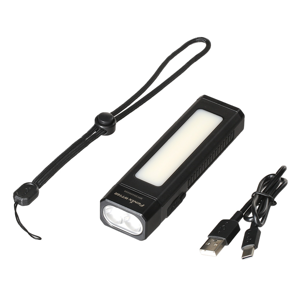 Fenix LED-Taschenlampe WT16R 300 Lumen mit Akku, Flchenleuchte schwarz Bild 4