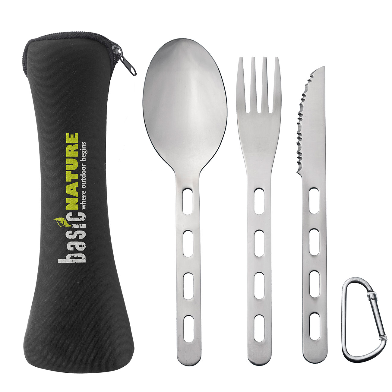 Origin Outdoors Camping Besteck Edelstahl 3-teilig Bild 1