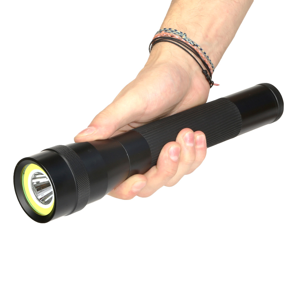 MetMaxx LED-Taschenlampe MegaPowerMulti 28 cm schwarz Bild 1