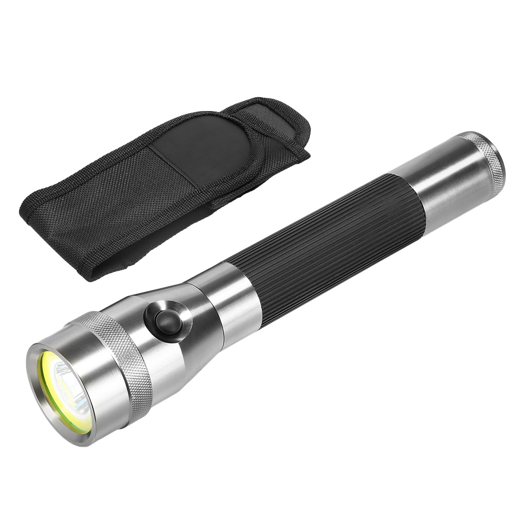 MetMaxx LED-Taschenlampe MegaPowerMulti 28 cm silber Bild 3