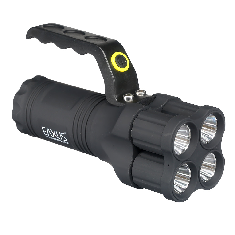 LED-Taschenlampe mit 4 leuchtstarken LED`s schwarz Bild 1
