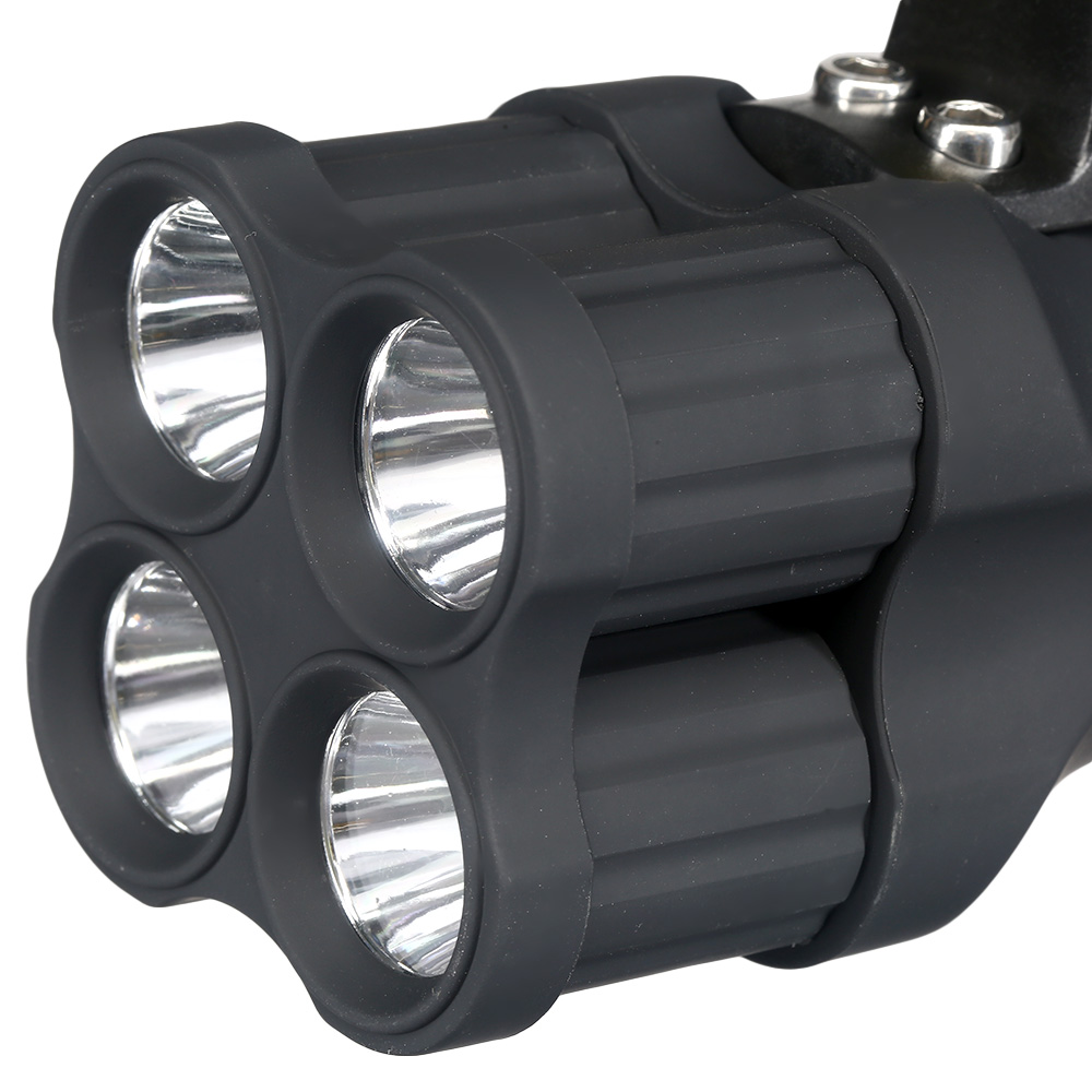 LED-Taschenlampe mit 4 leuchtstarken LED`s schwarz Bild 2