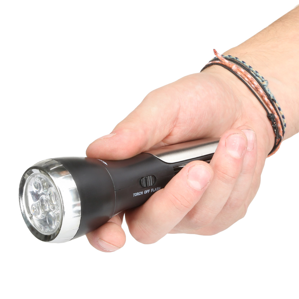 LED Taschenlampe 15W mit Zoomfunktion 560 Lumen 6000K ØxL 195x37mm IP44 SOS 