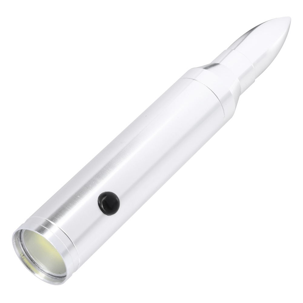 LED-Taschenlampe Bullet Light Aluminium silber Bild 1