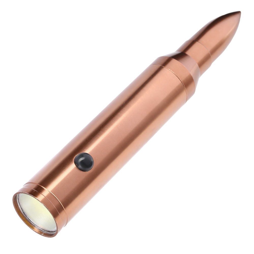 LED-Taschenlampe Bullet Light Aluminium messingfarben Bild 1