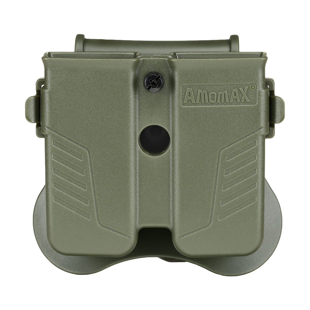 Amomax Doppel-Magazinholster Polymer Paddle f. Single- / Double-Stack Magazine oliv