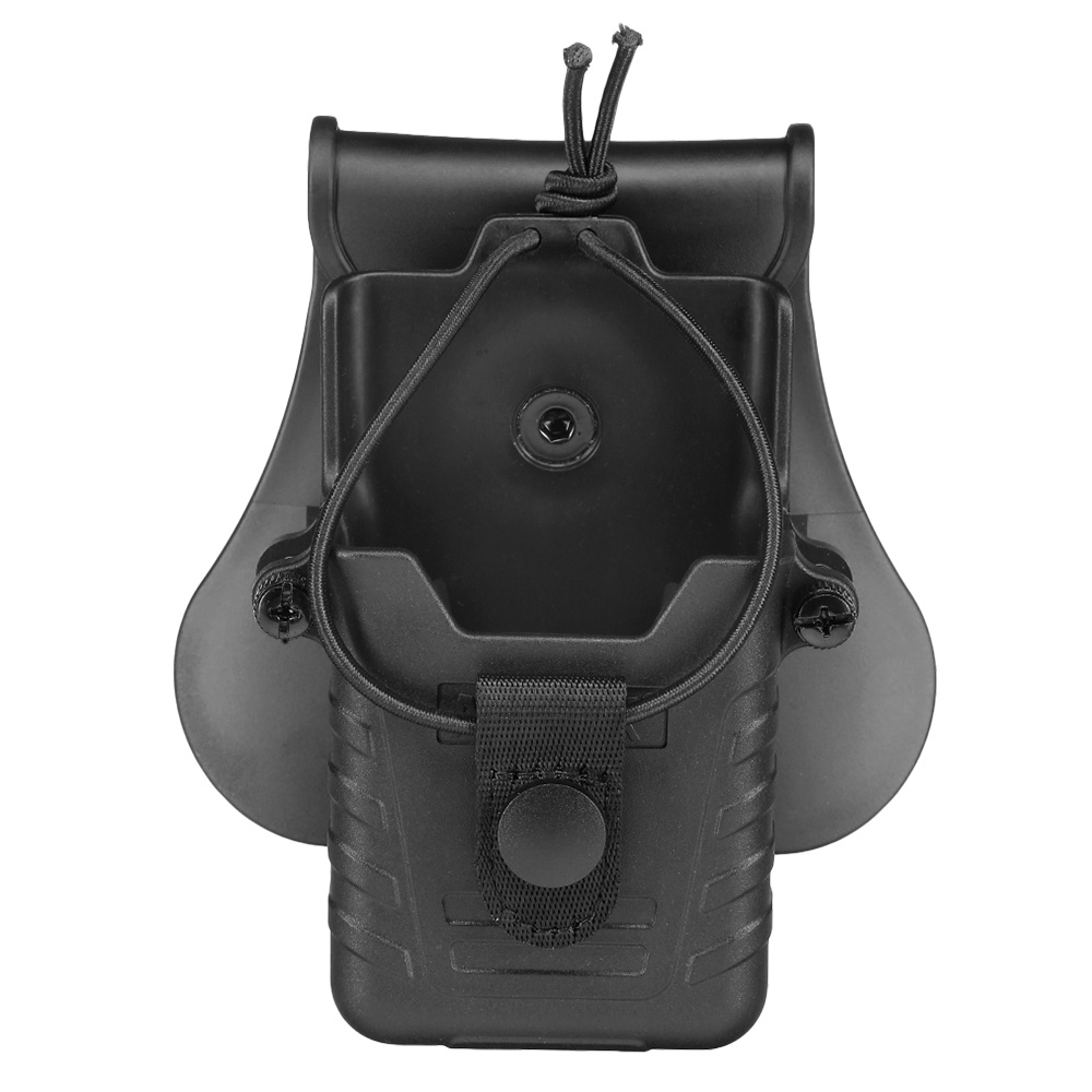 Amomax Tactical Holster Polymer Paddle f. Funkgeräte schwarz